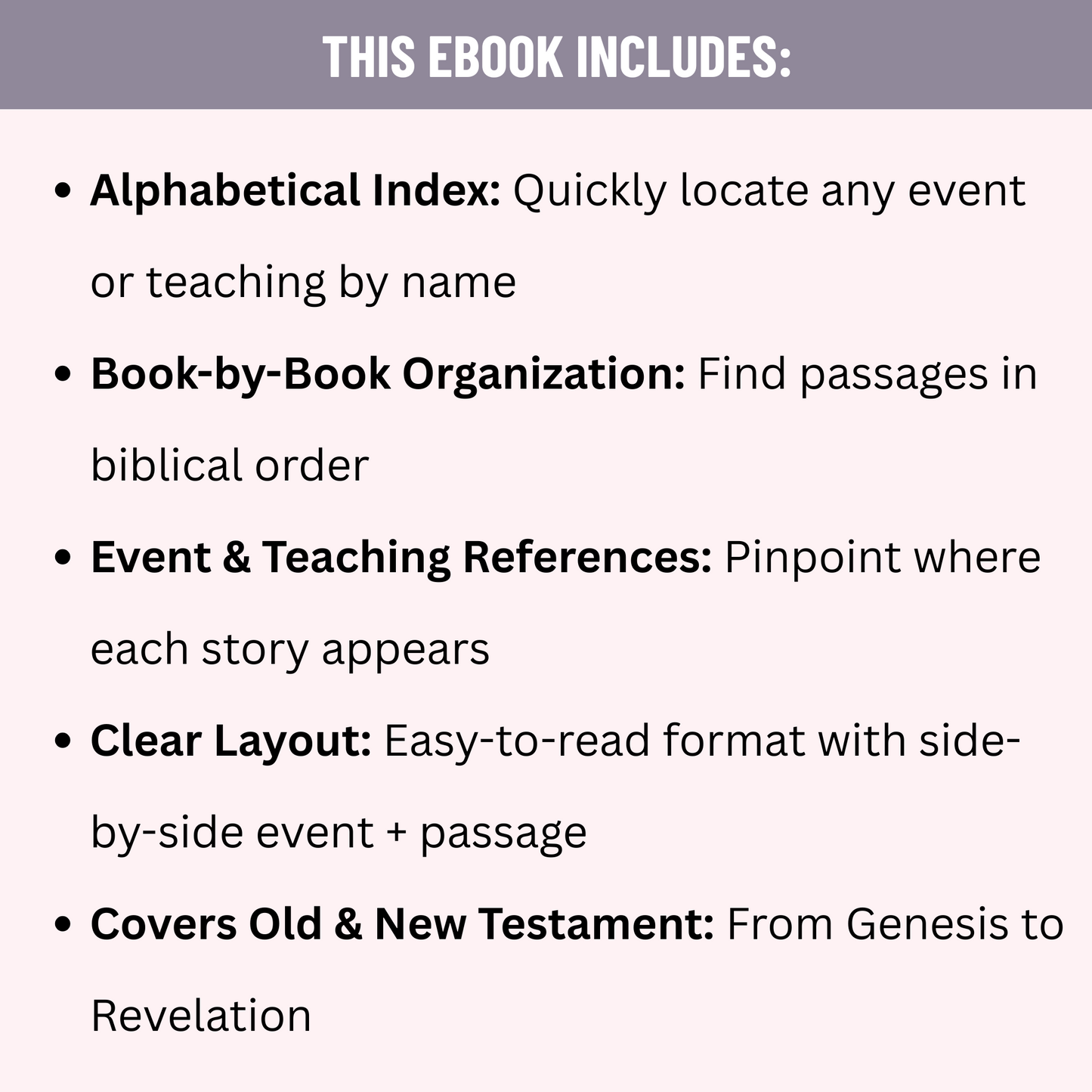 Best-Known Bible Passages Organized