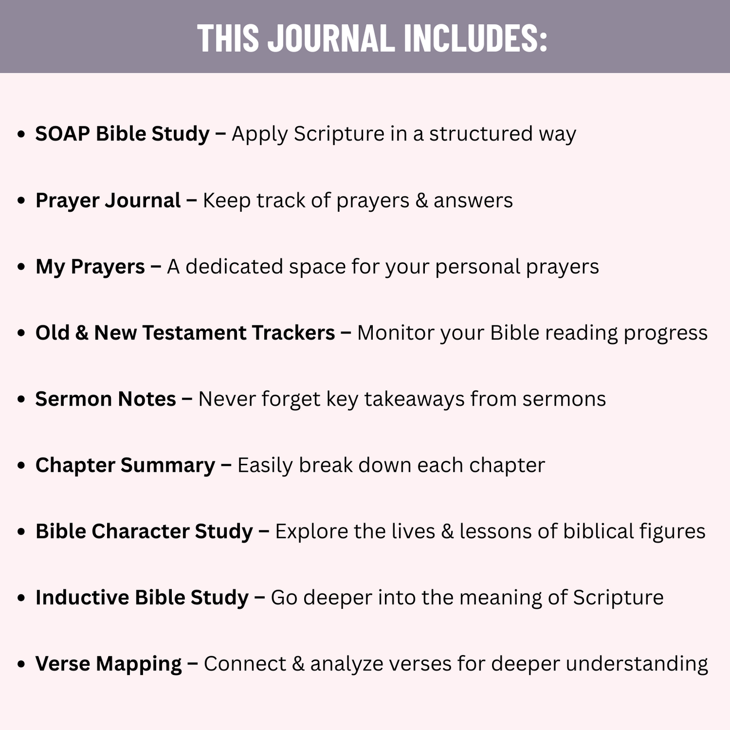 Bible Study Journal